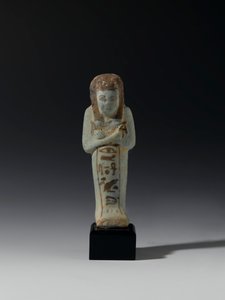 Shabti fra Akhesenmut, muligens fra Deir el-Bahri, New Kingdom (fajanse) av Egyptian 21st Dynasty