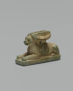 Amulett av en kanin (glasert fajanse) av Egyptian 26th Dynasty