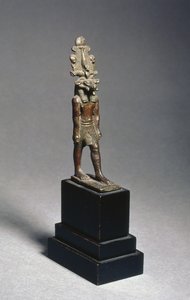 Figur av Harsaphes, en værerhodet guddom, sen periode, ca. 600 f.Kr. (bronse) av Egyptian 26th Dynasty