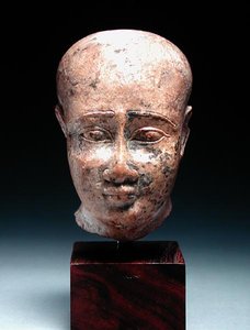 Mannshode, ca. 350 f.Kr. (kalkstein) (se også 185237) av Egyptian 30th Dynasty