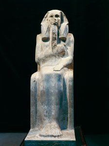 Statue av farao Gioser, fra Saqqara, dynasti III (bilde)