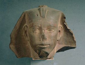 Leder for kong Djedefre, fra Abu Roash, Old Kingdom, ca. 2565-2558 f.Kr. (kvartsitt) (se også 50746)