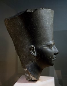 Leder for farao Userkaf, fra Solar Temple of Userkaf i Abusir, Old Kingdom (skifer)