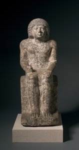 Sittende statue av Nykara, 2408-2377 f.Kr av Egyptian 5th Dynasty