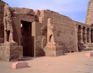 Egyptisk antikvitet: utsikt over Karnak-tempelet. Egypt av Egyptian Egyptian