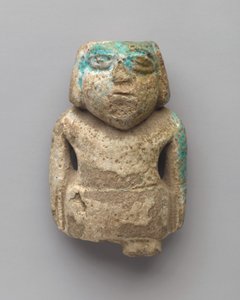 Statuett av en stående mann, tidlig dynastisk periode, ca. 3000–2675 f.Kr. (fajanse) av Egyptian Egyptian