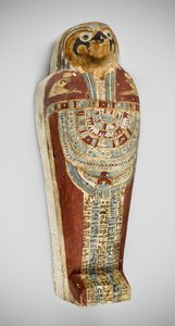 Maismummi, 332-150 f.Kr. (tre, leire, sand, mais og lin) av Egyptian Ptolemaic Period