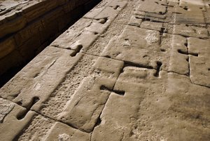 Egyptisk antikvitet: detalj av taket, Hathor-tempelet, Denderah, Egypt av Egyptian Ptolemaic Period