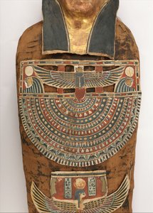 Mummy of Nesmin (detail of torso), 200-30 BC av Egyptian Ptolemaic Period