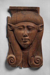 Panel from a Hathor Column, 380–200 BC (cedar) av Egyptian Ptolemaic Period