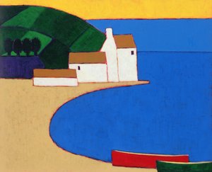 Bay i Sør-Bretagne, 2004 (akryl på papir)
