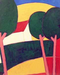 Provencal Paysage, 1997 (akryl på papir)
