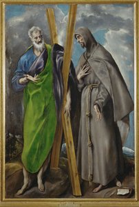 St. Andrew og St. Francis (maleri på lerret)