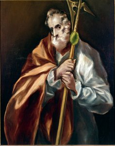Apotre Saint Jude Thadee. Maleri av Domenikos Theotokopoulos dit El Greco (1540-1614) av El Greco
