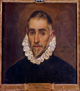 Portrett av en gentleman-maleri av Domenikos Theotokopoulos dit El Greco (1541-1614) 1604 Søn. 0,64 x 0,51 m Madrid, Prado-museet av El Greco