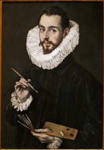 Portrett av malerens sønn, Jorge Manuel. Maleri av Domenico Theothocopoulos, kjent som El Greco (1541-1614), olje på lerret, ca. 1600. Museum of Fine Arts i Sevilla, Spania. av El Greco