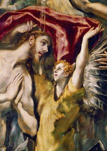 Kristi dåp, detalj (olje på lerret av El Greco