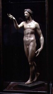 Kristus gjenoppstått (malt gips) av El Greco