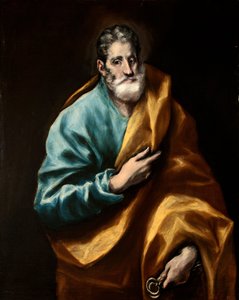 Spansk: San Pedro Apóstol Apostelen Sankt Peter av El Greco