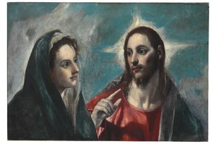 Kristus tar avskjed med sin mor av El Greco