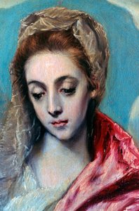 Hellig familie med St Anne detalj, c1590-1595 av El Greco