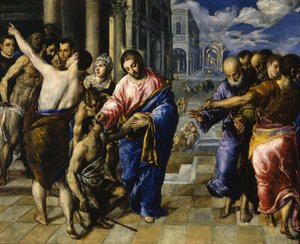 Jesus helbreder den blinde, ca. 1573