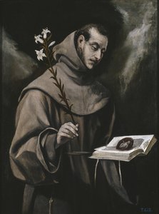 Saint Anthony av Padua, ca. 1580 av El Greco