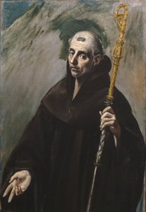 Den hellige Benedikt av Nursia, 1577-1579 av El Greco