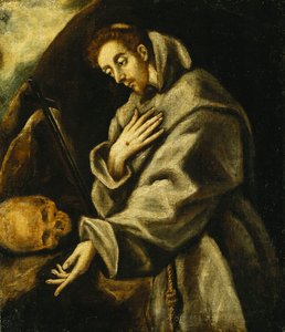 Saint Francis i meditasjon, av El Greco