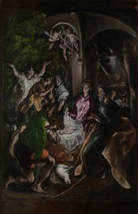 Hyrdenes tilbedelse, ca. 1605-10. av El Greco