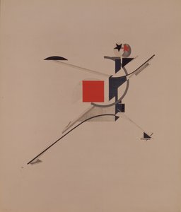Den nye. Figur for operaen Victory over the sun av A. Kruchenykh, 1920-1921