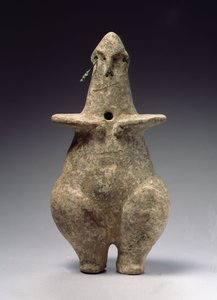 Steatopygot figur, Amlash, sent 2.-tidlig 1. årtusen f.Kr. (terrakotta) av Elamite