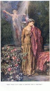 "Men hvem kan ta en drøm for en sannhet" av Eleanor Fortescue Brickdale