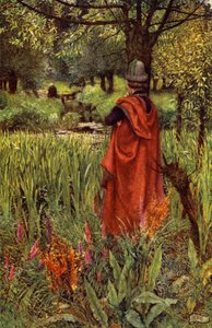 Elaine (farge litho) av Eleanor Fortescue Brickdale