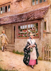 Illustrasjon til diktet O Saw Ye Bonnie Lesley av Burns, fra boken 
