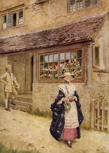Så du Bonnie Lesley? (farge litho) av Eleanor Fortescue Brickdale