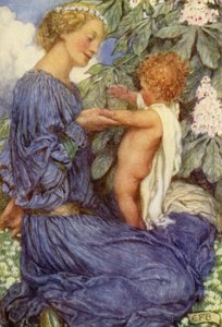 Den siste turen sammen (farge litho) av Eleanor Fortescue Brickdale