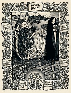 Illustrasjon til Wordsworths Poem To The Daisy, nr. 2, 1923 av Eleanor Fortescue-Brickdale