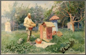 På bigården, 1890