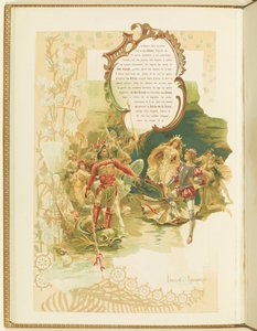 Program for balletten La Perle av Marius Petipa og Riccardo Drigo, 1896.