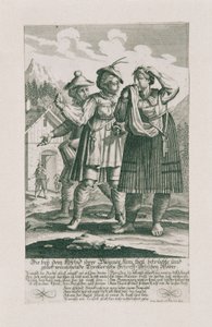 Det tyrolske forsvaret av 1703: Tyrollerische Scharff-Schützen kvinner av Elias Baeck
