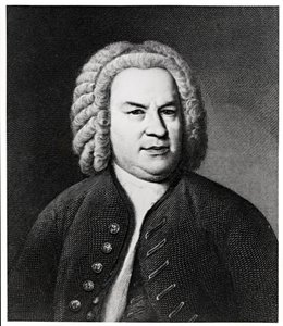 Portrett av Johann Sebastian Bach, tysk komponist