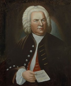 Portrett av Johann Sebastian Bach, midten av 1700-tallet.. av Elias Gottlob Haussmann