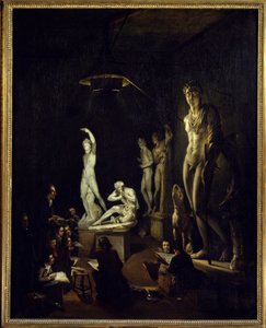 Støperom ved Royal Academy of London i 1770 Maleri av Elias Martin