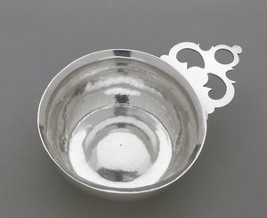 Porringer, ca. 1747–1810 (sølv) av Elias Pelletreau