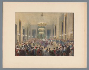 Ballsal hvor pavane danses, 1845