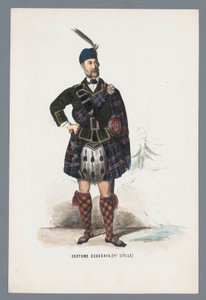 Skotsk kostyme. (1800-tallet.) (tittel på objekt)