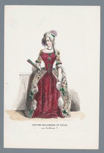 nederlandsk kostyme. (18. århundre). under William V