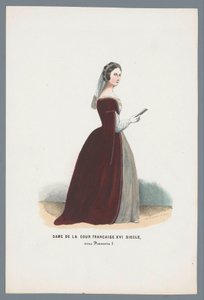 Dame av det franske hoffet XVI Century, under Francois I (tittel på objekt)