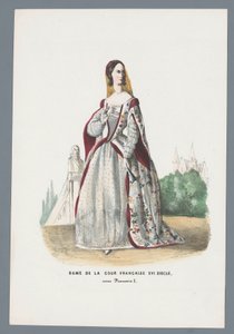 Dame av det franske hoffet XVI Century, under Francois I (tittel på objekt)